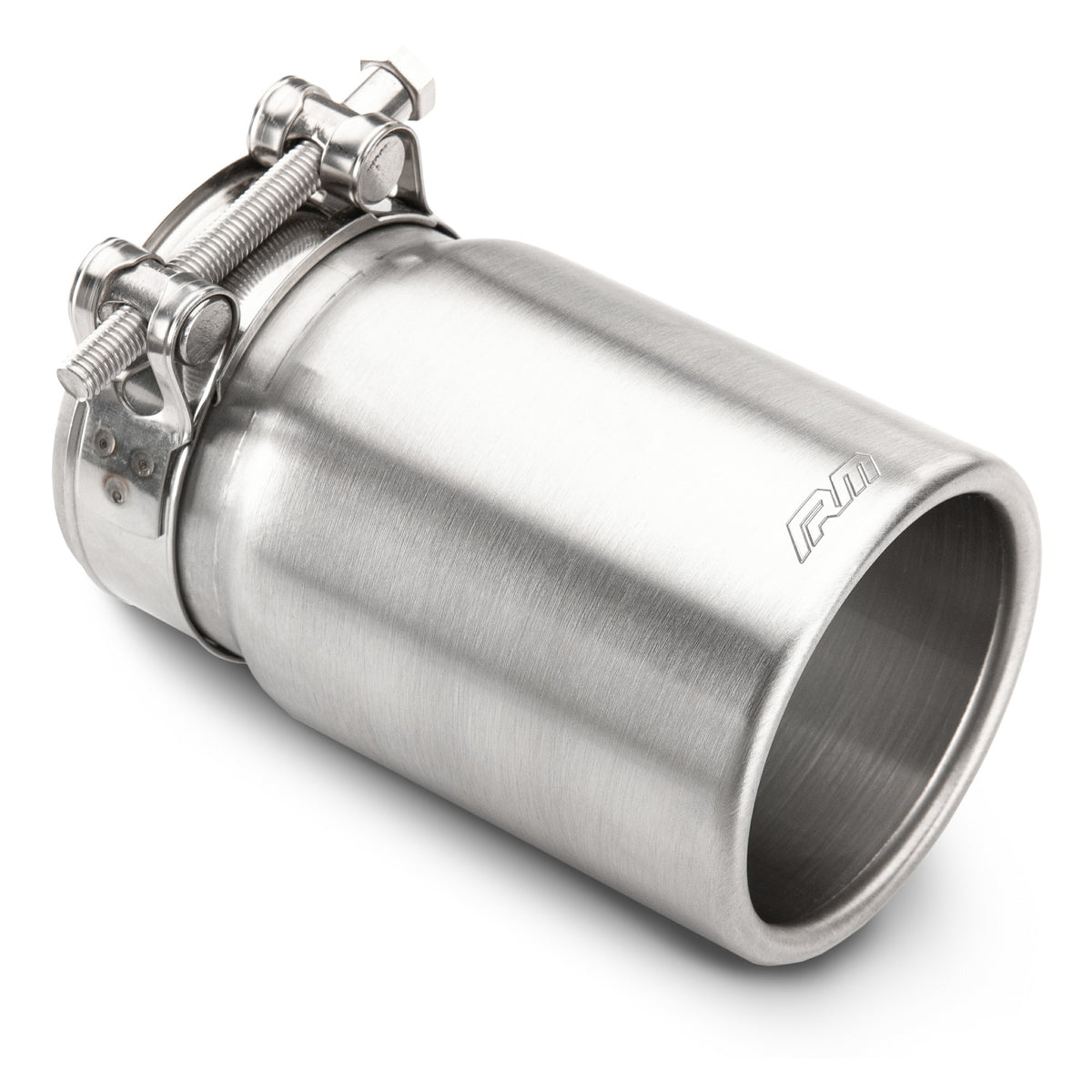 Накрайник за ауспух за RM Motors satin stainless steel exhaust tip KPZS / SPORT exhaust tip - straight glazed rounded exhaust tip