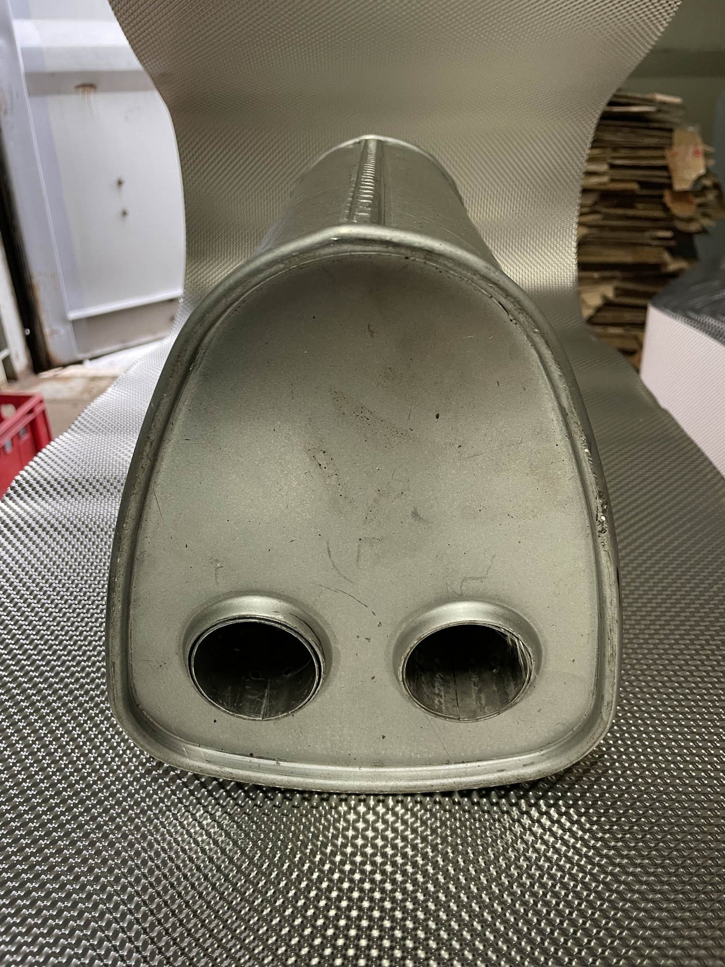 Stainless steel through mount muffler - EDEX