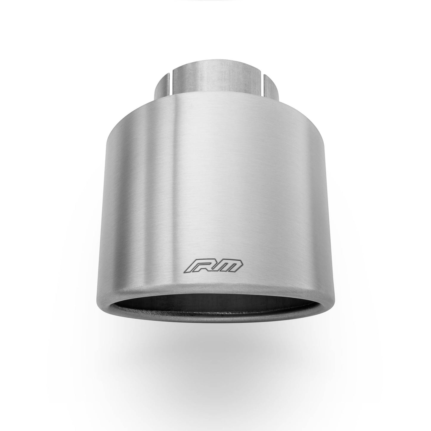 RM Motors oval beveled tip in satin stainless steel