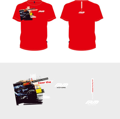 Men's red RM Motors T-Shirt