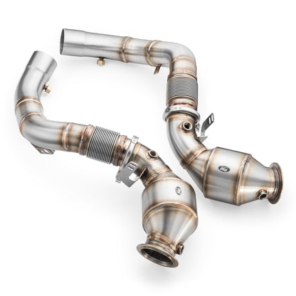 Downpipe за BMW M8 F92 + CATALYST HJS 300 cpsi EURO 6