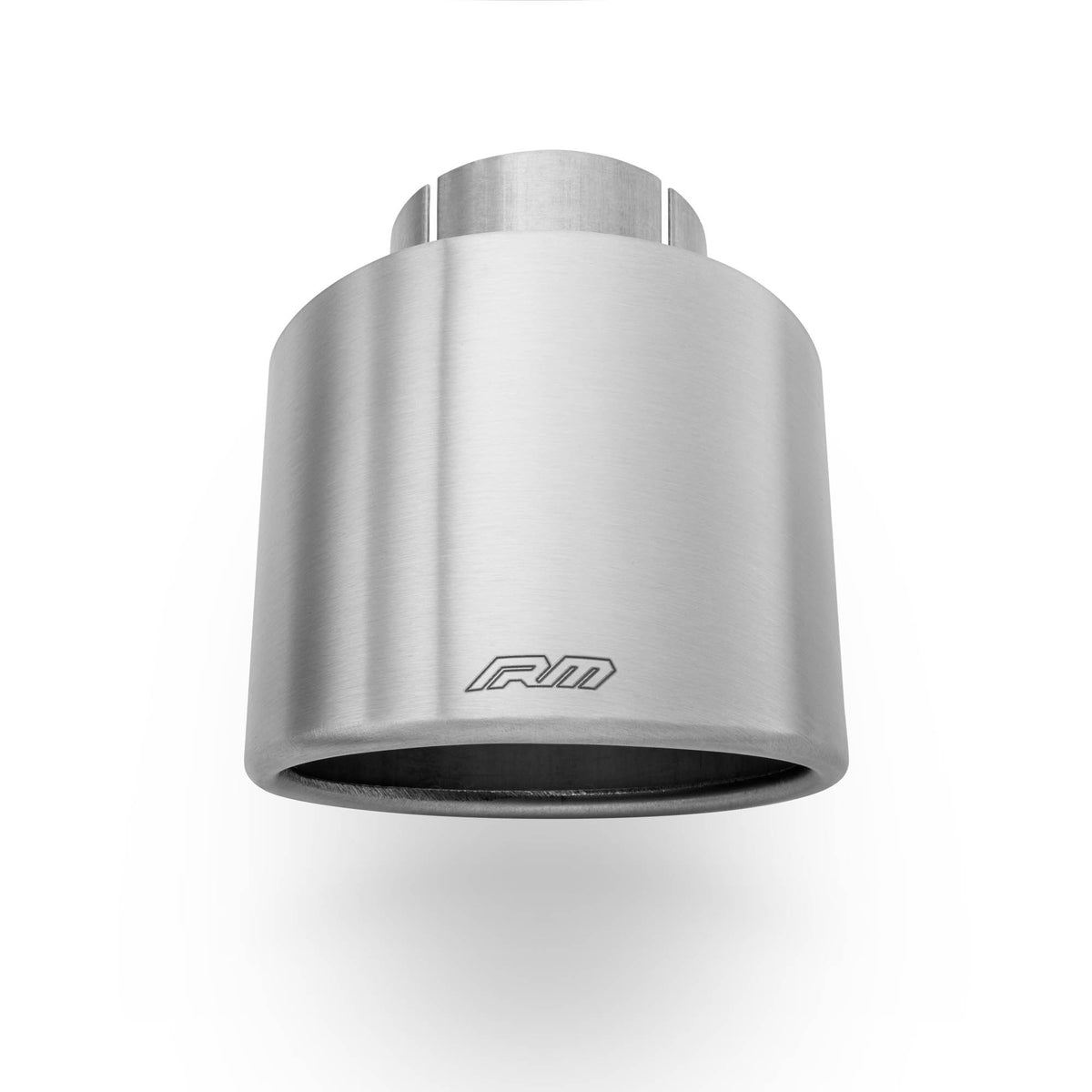 RM Motors oval beveled tip in satin stainless steel