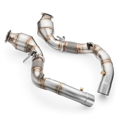 Downpipe за BMW M8 F92 + CATALYST HJS 300 cpsi EURO 6