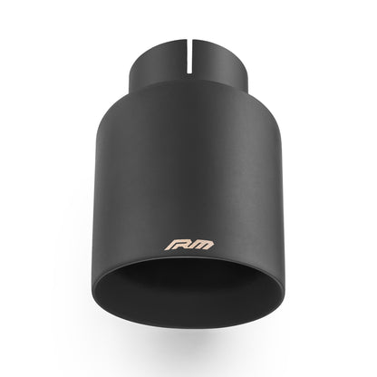Накрайник за ауспух кос срез с разширен дифузьор, черно покритие PROM.KSCC89DS