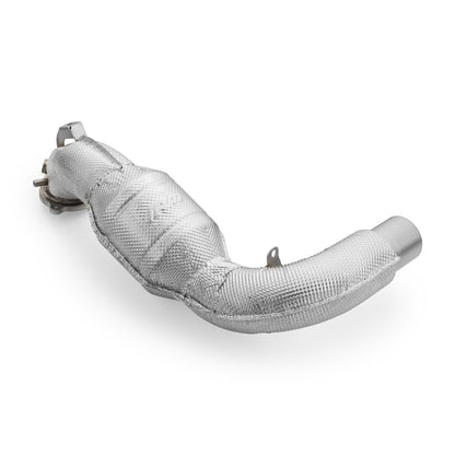 Mercedes-AMG A35 GPF W177 4MATIC downpipe with heat shield and catalytic converters