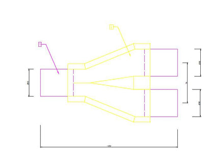 Y-PIPE Exhaust tee