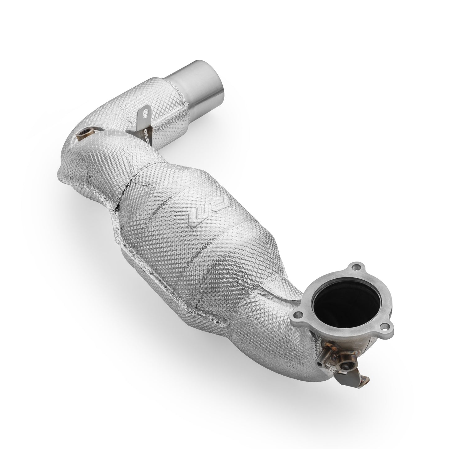 Mercedes-AMG A35 GPF W177 4MATIC downpipe with heat shield and catalytic converters