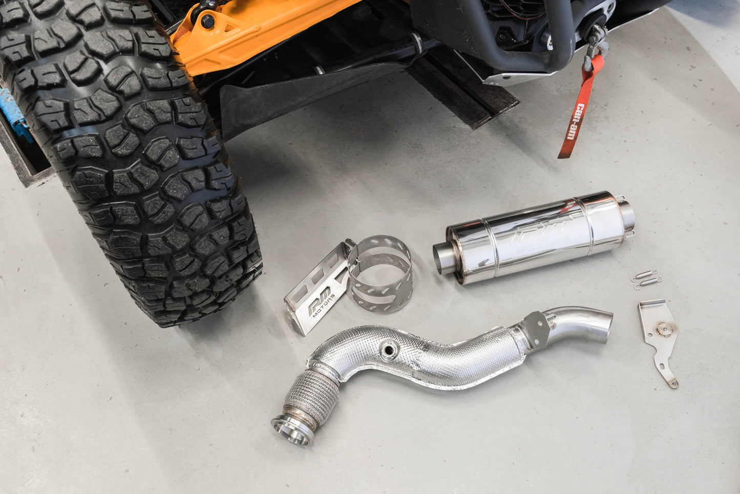 Can Am Maverick X3 Turbo sports exhaust with гърне