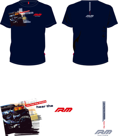 Men's blue RM Motors T-Shirt