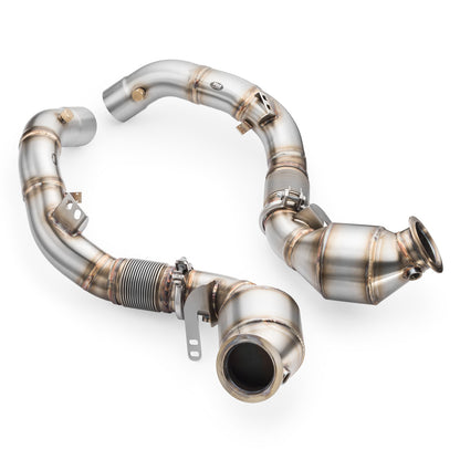 Downpipe за BMW M8 F92 + CATALYST HJS 300 cpsi EURO 6