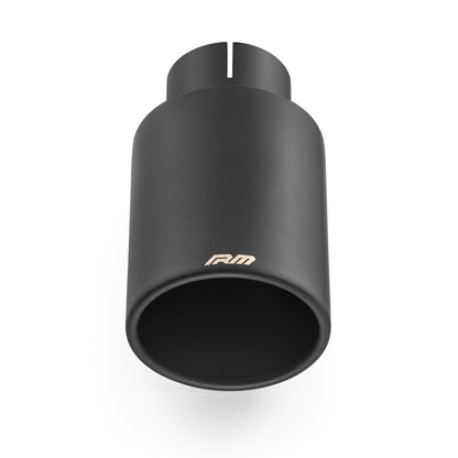 Straight-cut stainless steel накрайник за ауспух with black coating