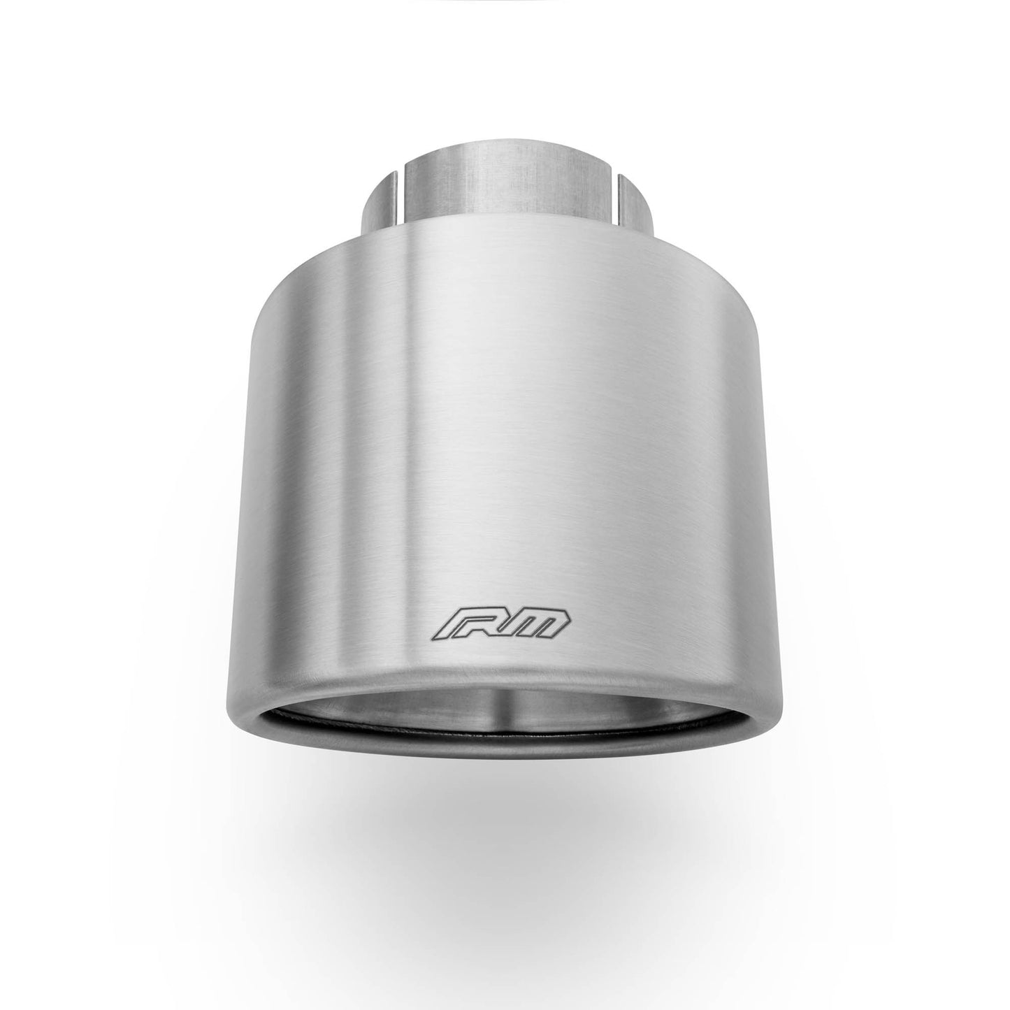 RM Motors oval beveled tip in satin stainless steel