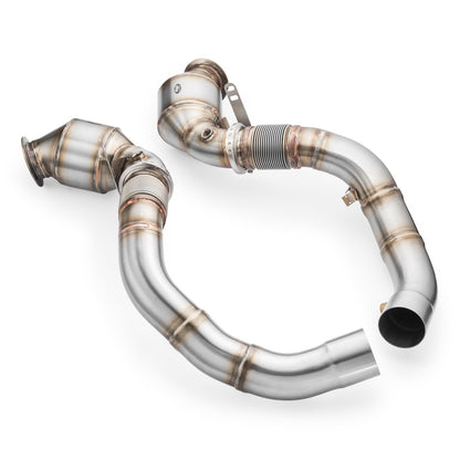 Downpipe за BMW M8 F92 + CATALYST HJS 300 cpsi EURO 6