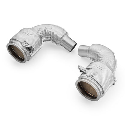 Downpipe за Porsche Carrera 992 GTS with catalytic converter and heat shield