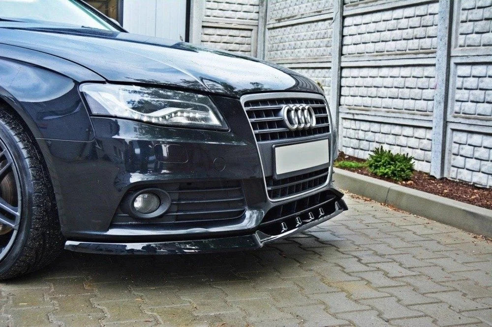 Преден лип за Audi A4 B8 (2007–2012) – черен гланц