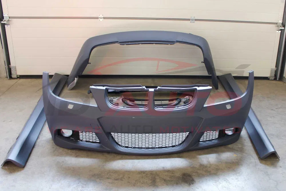 M пакет брони за BMW E90 / БМВ Е90 (2005–2008) – M-Technik комплект предна и задна броня + прагове, М техник дизайн
