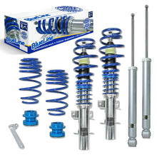 Регулируемо спортно окачване JOM BlueLine Coilover Kit подходящ за Audi A2 тип 8Z 1.4, 1.4 TDI, 1.6 година 1999 - 2005, без 4х4 на 1.2TDI