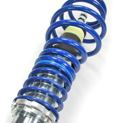 Регулируемо спортно окачване JOM BlueLine Coilover Kit подходящ за Audi A2 тип 8Z 1.4, 1.4 TDI, 1.6 година 1999 - 2005, без 4х4 на 1.2TDI