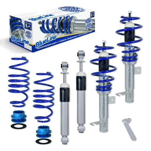 Регулируемо спортно окачване JOMBlueLine за Ford Fiesta Mk 7(JA8) 1.25, 1.4, 1.6, 1.6TDCii, 2008 - 2016 г.