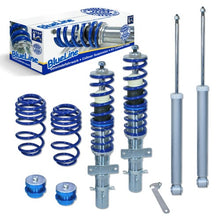 Регулируемо спортно окачване JOM BlueLine Coilover Kit, подходящо за Audi A1 8X 1.2 TFSI, 1.4 TFSI, 1.6 TDI, 2.0 TDI 2010 - 2014 г.