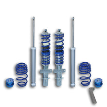 Регулируемо спортно окачване JOM BlueLine Coilover Kit, подходящо за Audi A1 8X 1.2 TFSI, 1.4 TFSI, 1.6 TDI, 2.0 TDI 2010 - 2014 г.