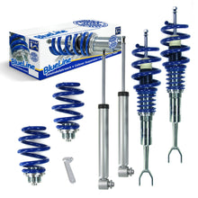 Регулируемо спортно окачване JOM BlueLine Coilover Kit подходящ за Audi A6 (4F) Avant 2.0 TDI, 2.0 TFSI, 2.4, 2.7 TDI, 2.8 FSI, 3.0, 3.2 FSI година 2005 - 2011