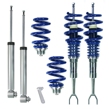 Регулируемо спортно окачване JOM BlueLine Coilover Kit подходящ за Audi A6 (4F) Avant 2.0 TDI, 2.0 TFSI, 2.4, 2.7 TDI, 2.8 FSI, 3.0, 3.2 FSI година 2005 - 2011