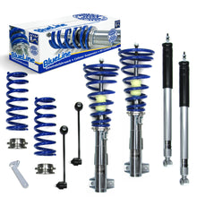 Спортно регулируемо окачване JOM BlueLine с Drop Links за Mercedes C-Klasse (W203) 2000–2007 – C180, C200, C220, C230, C240, C270, C280, C320, C350 (Limo, Coupe, T-модели)