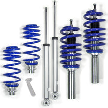 Регулируемо спортно окачване JOM Blueline Coilover Kit, подходящо за A6 Limo (4G) 1.8 TFSI/ 2.0 TFSI 132 KW/ 2.0 TFSI 185 KW Quattro-модели/ 2.8 FSI 150 KW Quattro/ 2.0 TDI 110 KW/ 2.0 TDI 140 KW, 2011-2018