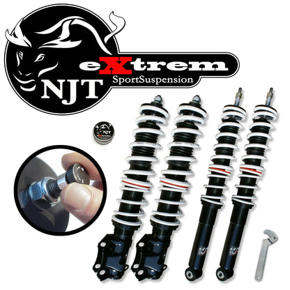 Регулируемо спортно окачване NJT eXtrem за VW Golf 3, Golf 3 Cabrio и VW Vento (без Variant и 4x4)