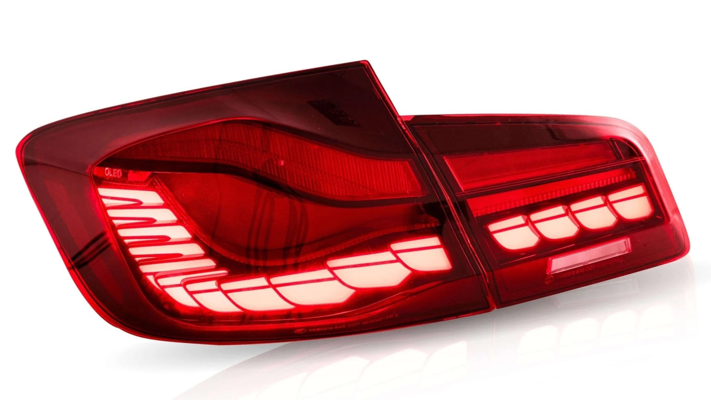 Диодни LED стопове за BMW F10 Седан (2011–2017) – CS / M5 Look, Червени