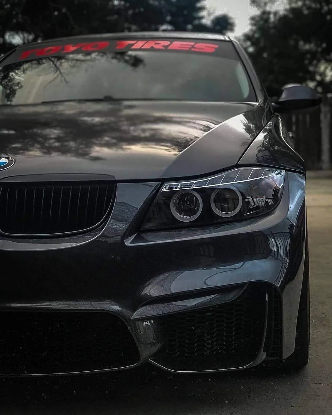 Предна броня за BMW E90 (05-09) - М4 дизайн без отвори за халогени