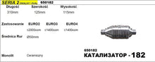 Катализатор за двигател до 2000 куб. - ф55 с дължина 320мм