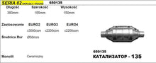Катализатор за двигател до 3000 куб. - ф50 с дължина 380мм
