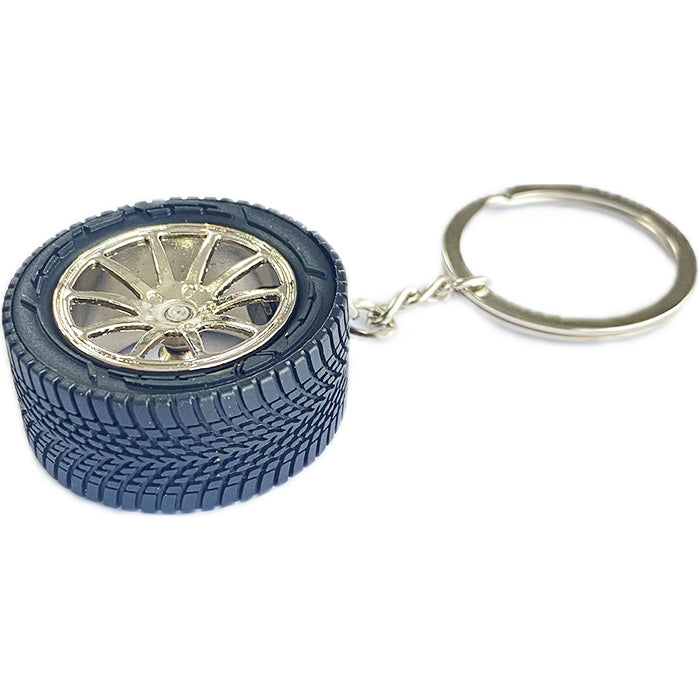 Ключодържател джанта с гума PG204 - Хром