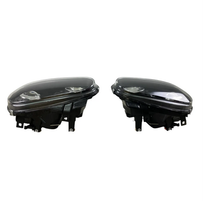 Кристални фарове R32 Look за VW Golf 4 (1997–2003) – Черни с лупи за къси и халоген