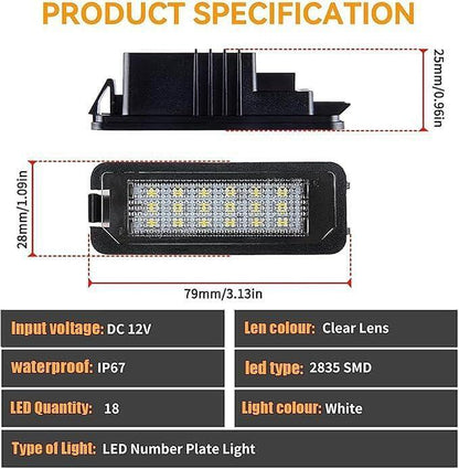Led плафони за заден номер 6000К - Vw Scirocco / EOS / Phaeton