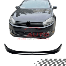 Лип Спойлер за предна броня - VW Golf 6 - черен гланц