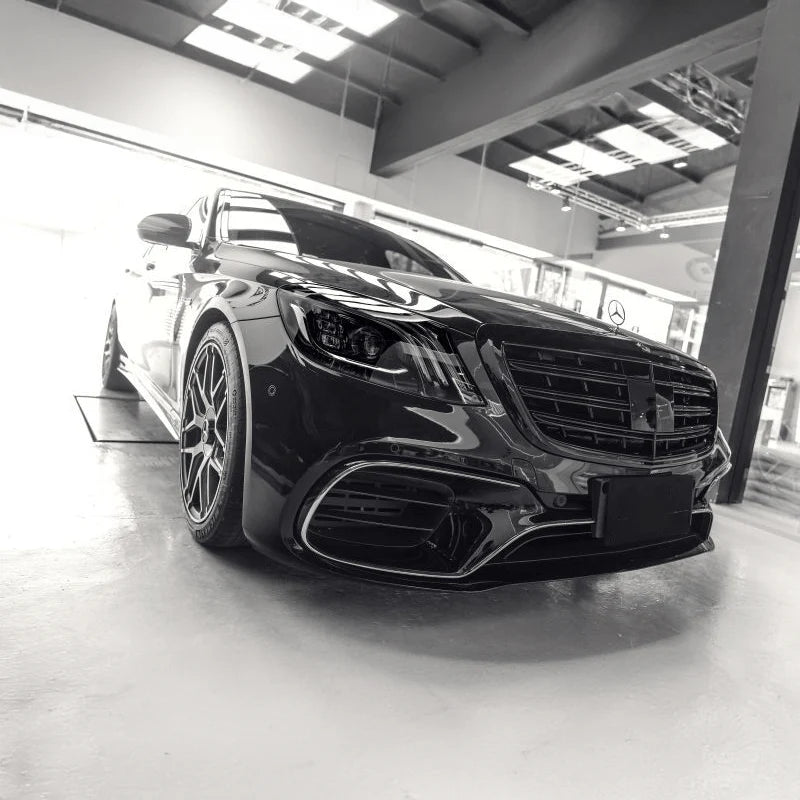 Тунинг решетка за Мercedes S-Class W222 (2013-2020) – AMG Черен гланц