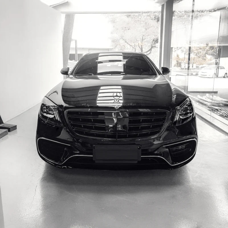 Тунинг решетка за Мercedes S-Class W222 (2013-2020) – AMG Черен гланц