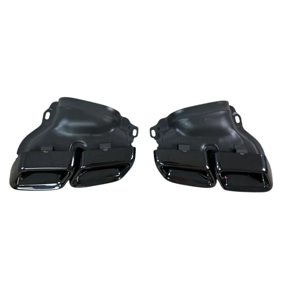 Черни AMG Накрайници за Mercedes E-Class W212 и S-Class W222 – Gloss Black