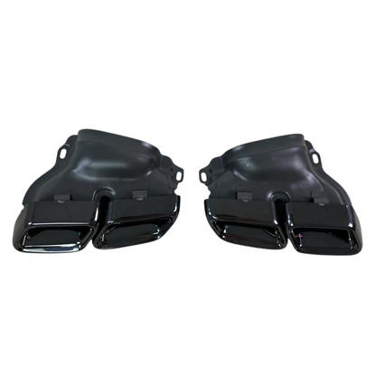 Черни AMG Накрайници за Mercedes E-Class W212 и S-Class W222 – Gloss Black