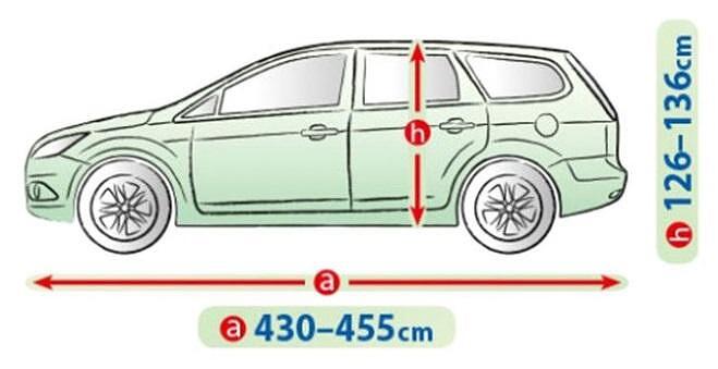Покривало Kegel Mobile - размер 430-455cm Hatchb./Combi