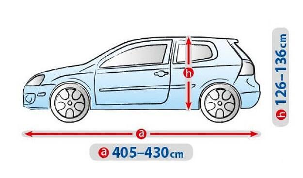 Покривало Kegel Basic Garage L1 430см (сиво) - хечбек/комби