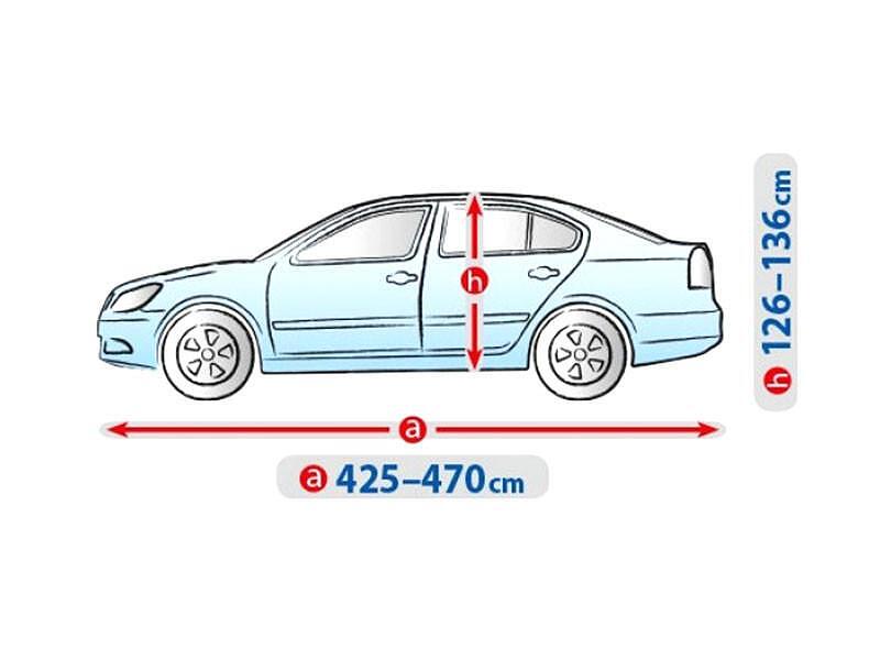 Покривало Kegel Basic Garage L- 425-470см (сиво) - седан