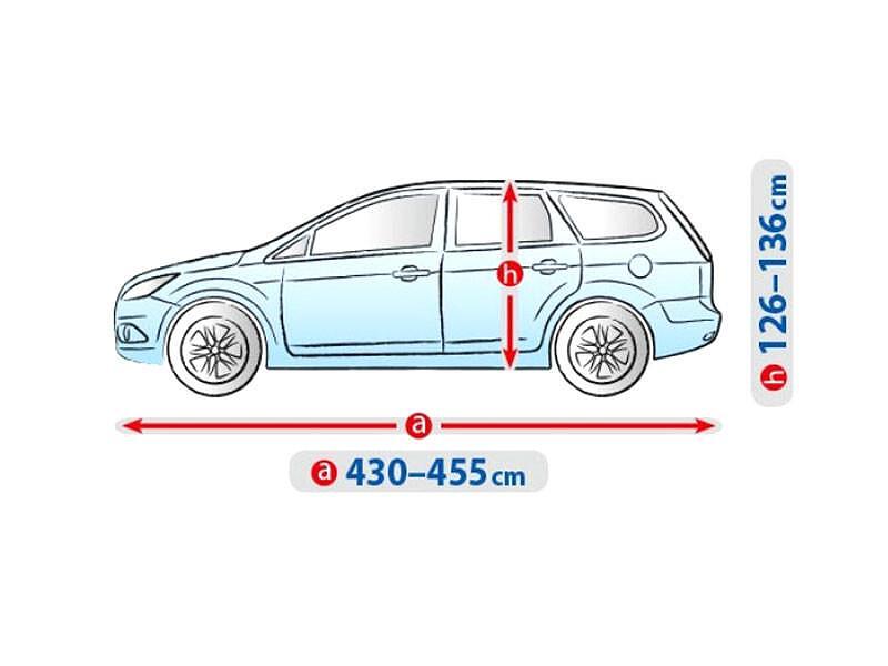 Покривало Kegel Basic Garage XL- 430-455см (сиво)