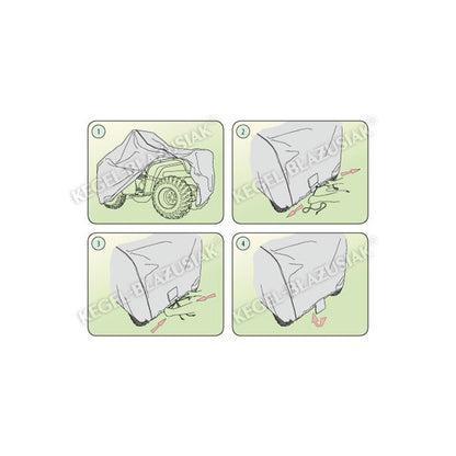 Покривало Kegel серия Basic размер M quad сиво за ATV