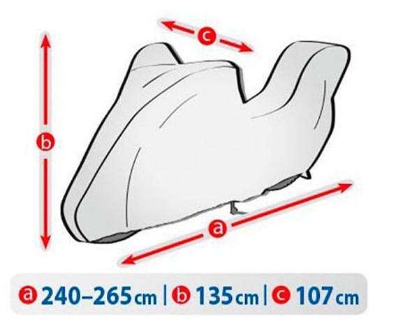 Покривало за мотор + багажник Kegel Garage - размер XL 240-265см