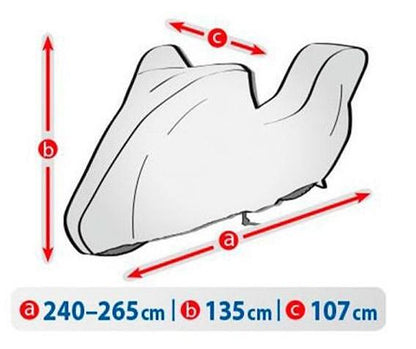 Покривало за мотор + багажник Kegel Garage - размер XL 240-265см