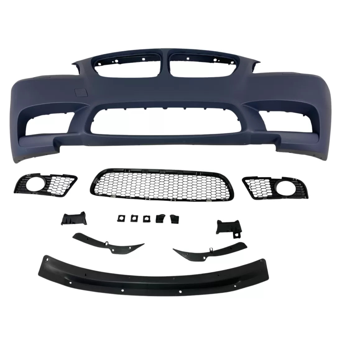 Предна броня M5 за BMW F10 / F11 (2010–2014) – с отвори за парктроник и халогени